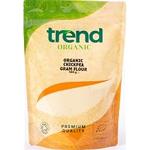Trend Organic Chickpea Flour 500g - Protein-Rich Flour for Versatile Culinary Creations with a Nutty Slightly Earthy Flavour - Certified Organic, Vegan, Non-GMO, No Additives, No Preservatives