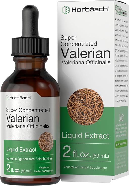 Horbaach Valerian Root Extract Drops Alcohol Free | 2 fl oz