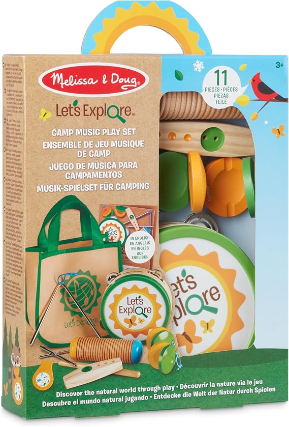 Melissa & Doug 40808 Let's Explore Camp Music Pretend Play Set | 3+ | Gift for Boy or Girl