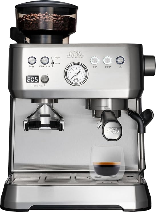 Solis Grind & Infuse PERFETTA Espresso Machine Silver