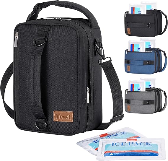 Lifewit Expandable Lunch Box for Men, Insulated Lunch Bag