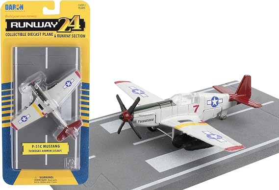 Daron Worldwide Trading Runway24 P51 Tuskegee Airmen Vehicle