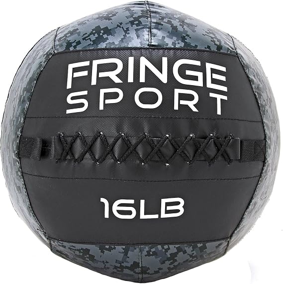 FringeSport Digital Camo Medicine Ball/Extra Durable Weighted Ball for Strength & Conditioning WODs, Plyometric & Core Training, Slamballs, Wallballs, Partner Tosses, and Cardio Workouts