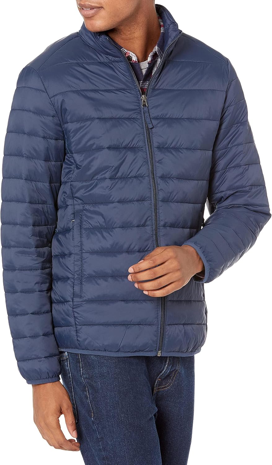 Amazon Essentials Men's Packable Lightweight Water-Resistant Puffer Jacket Available in Big & Tall