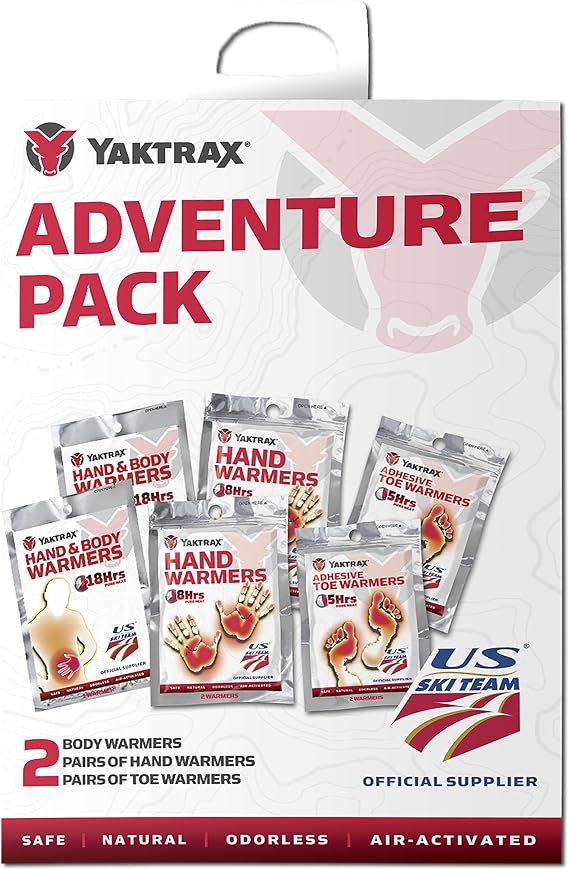 Yaktrax Hand Warmer, Body Warmer, and Toe Warmer Adventure Pack
