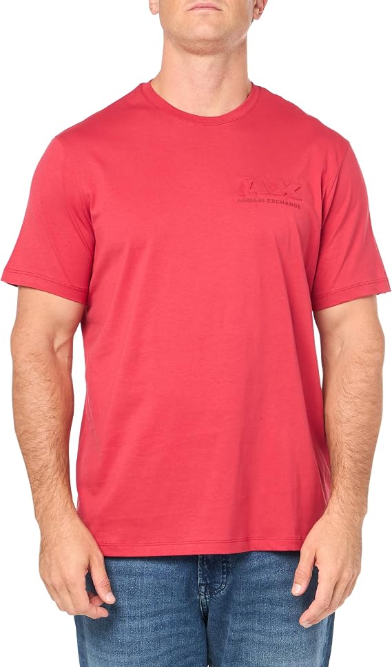 Armani Exchange Men's Regular Fit Cotton Embossedlogo Tee