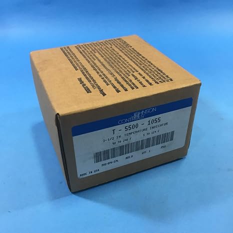 Johnson Controls T-5500-1055 Series T-5500 Model T-5500 Pneumatic Temperature Indicator, 6-114C Renge