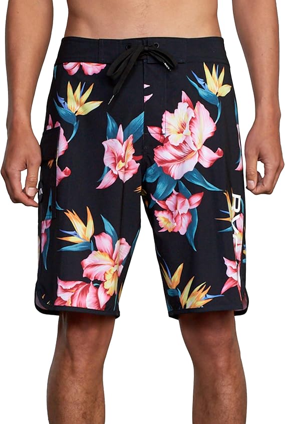 Rvca メンズ スタンダード 4ウェイ ストレッチ 固定ウエスト 20インチ ボードショーツ