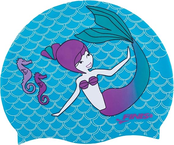 FINIS Mermaid Kids Swim Cap, 100% Silicone, Paradise