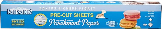 Palisades Pre-Cut Baking Sheets, 30 sheets, 1 pack