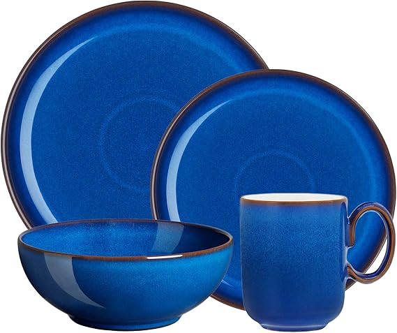 Denby 4 Piece Imperial Blue Kitchen Collection Set, Royal Blue