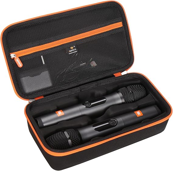 Aproca Case for JBL Wireless Two Microphone System -Black (Case Only)