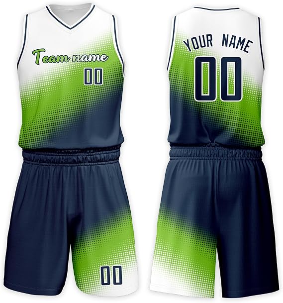 Custom Basketball Jersey Suit Men Women Youth Kids Kit Personized Name Number Jersey/Shorts Uniform Boys Girls Fans Gift
