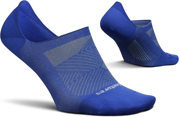 Feetures Elite Invisible Socks - Anti-Slip Sport Sock Liner with Targeted Compression (1 Pair)