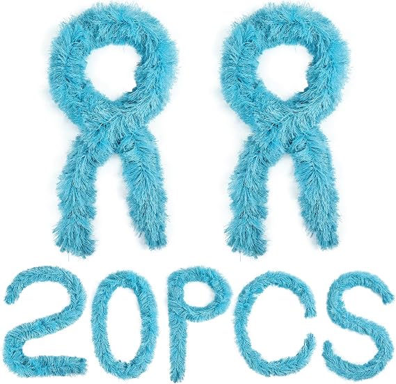 20Pack Feather Boa Bullk 5ft Fluffy Boas Artificial for Halloween, Weddings, Christmas Tea Parties