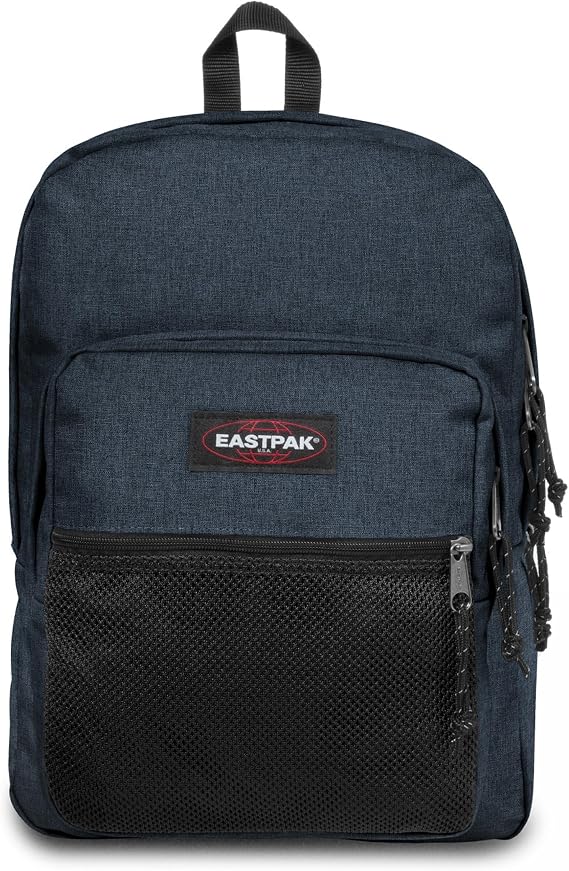 EASTPAK Pinnacle 38L Everyday Backpack with Dual Compartments, Organizer Front Pocket, Padded Back Panel & Shoulder Straps, Triple Denim