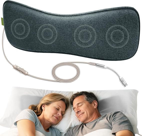 Avantree Slumber B - Wired Pillow Speaker for Side Sleepers | Low-volume pillow audio with no charging required and USB-C or AUX.