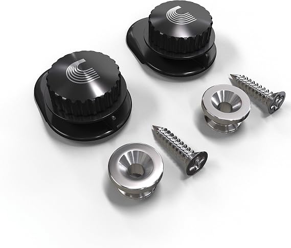 Universelle Strap Lock Gurtsicherung, schwarz, von D'Addario