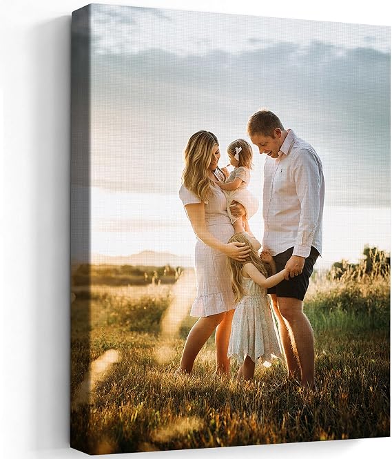 P&L ART. Custom Canvas Prints with Your Photos, Gallery Wrap Art, 24x36