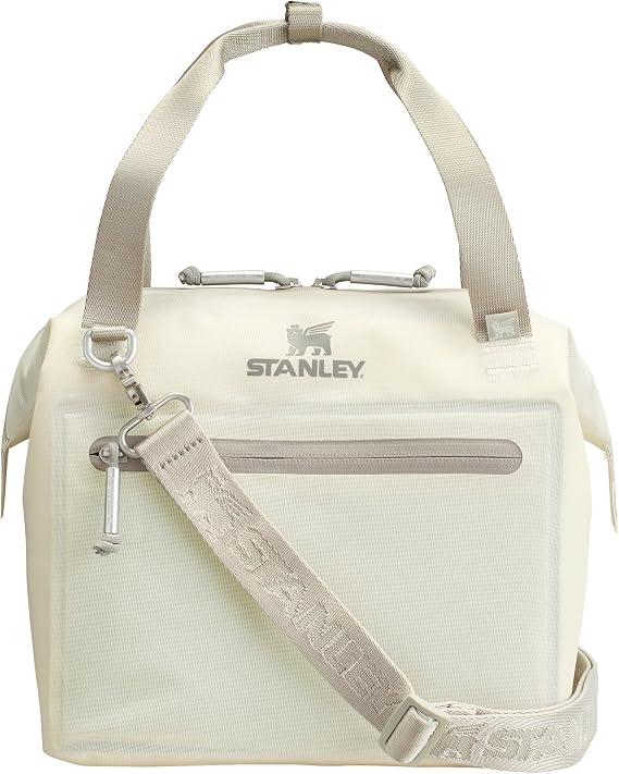 Stanley 1913 All-Day Julienne Maxi Cooler 18.9L - Easy-Carry Top Handle - 100% Recycled Polyester - Hinge Top Zip Opening - Adjustable Shoulder Straps - Stretch-Mesh Side Pockets