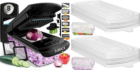 fullstar Bundle: Chopper and 2 Silicone Lids