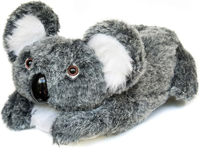 Onmygogo Indoor Fuzzy Winter Animal Koala Slippers for Adult Women Men Boys Girls