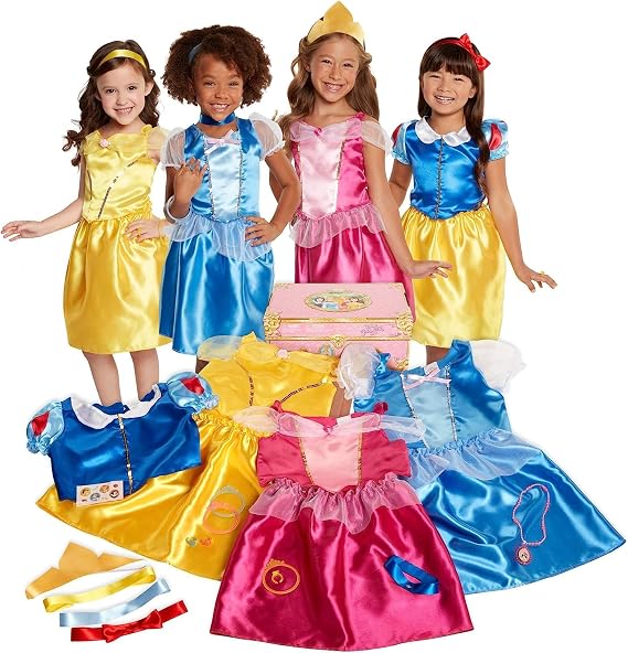 Disney Princess Dress Up Trunk Deluxe 21-Piece Costume Set