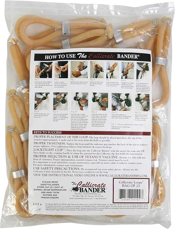 Callicrate Castration Bands, 25 Pk