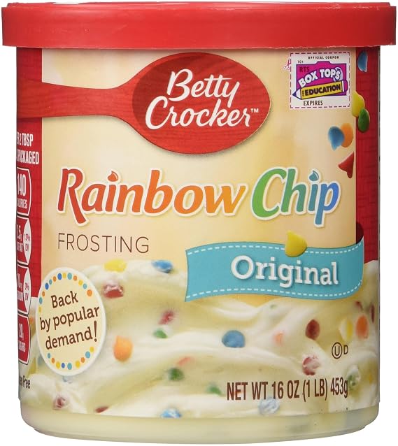 Betty Crocker Gluten Free Rainbow Chip Frosting 16 oz (Pack of 2)