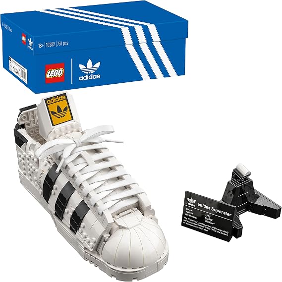 LEGO Adidas Originals Superstar 10282 Building Kit; Build and Display The Iconic Sneaker; New 2021 (731 Pieces)