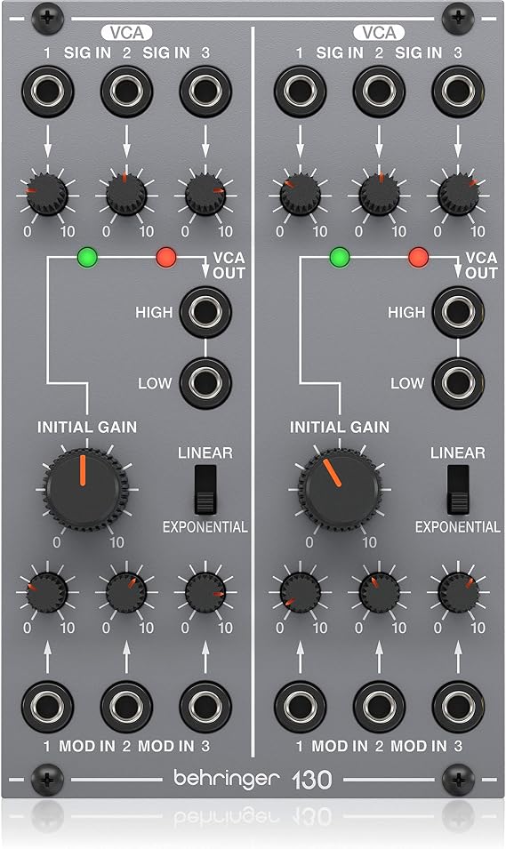 Behringer 130 DUAL VCA Legendary Analog Dual VCA Module for Eurorack