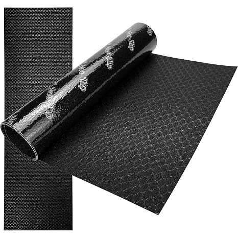 S&X Skateboard Grip Tape 2-Pack, 8 x 33in, Hexagon Pattern, Black