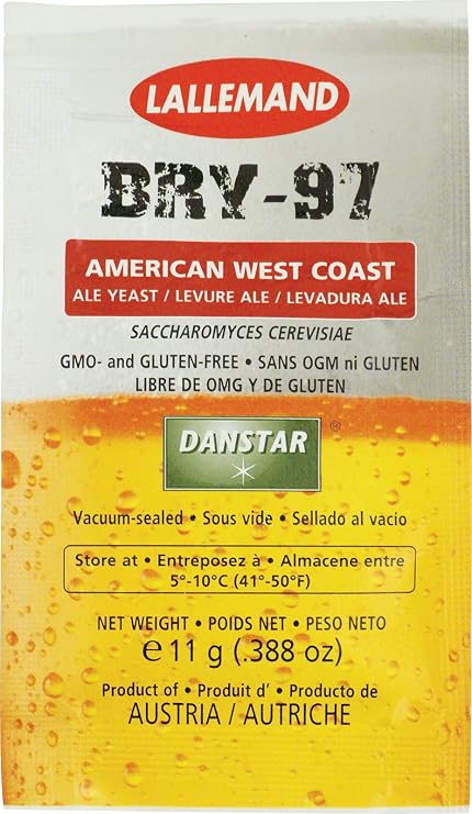 Lallemand Inc-42456-MB Dry Yeast - BRY-97 (11 g) (Pack of 5)