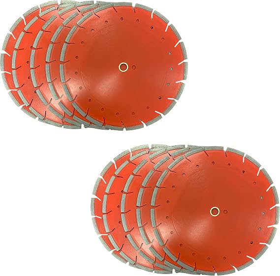 (10 PACK) Supremax Heavy-Duty 16 inch Supreme Quality Dry/Wet Cutting Diamond Blades for Concrete Asphalt Masonry Stone (16" - 10 pcs)