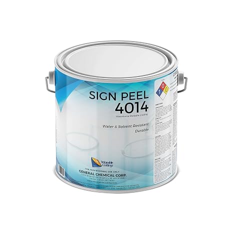 SignPeel 4014 Water-Based Peelable Masking Film for Signs, 1 Gallon