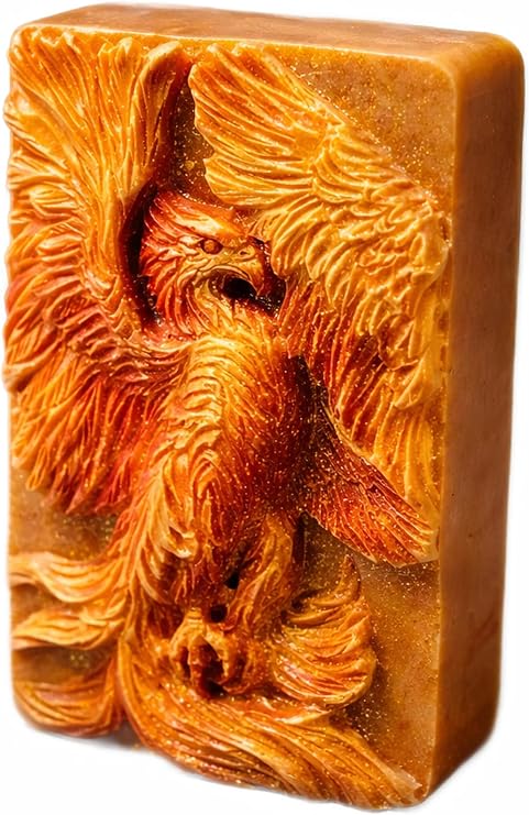 Phoenix Soap Mould – Mythical Fire Bird Silicone Mold for Handmade Soap, Resin & Wax, Detailed Bar Mold