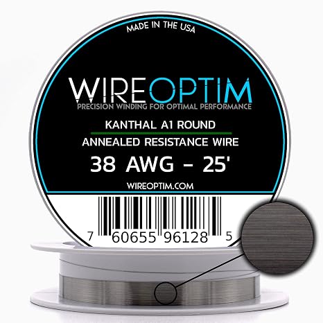 Kanthal A1 Resistance Wire 38 AWG - 25 Feet