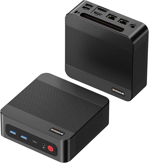 BOSGAME P3 Pro Mini PC with AMD Ryzen 9 7940HS, 16GB DDR5 1TB PCle SSD | 4K Triple Display, Dual LAN, Wi-Fi 6E/BT5.2, Mini Desktop Computer for Gaming/Office