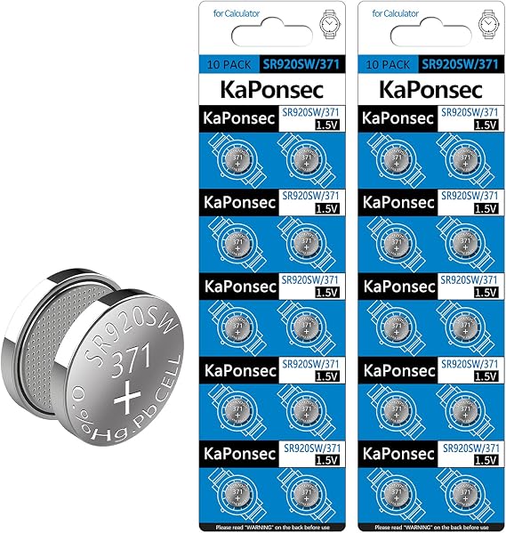 20PCS 1.5V SR920SW 371 370 LR921 AG6 Silver Oxide Watch Battery
