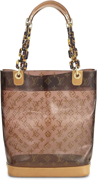 Pre-loved Monogram Ambre Vinyl Cabas MM, Brown
