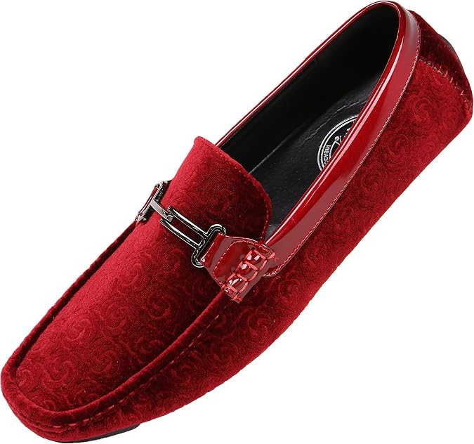 Amali The Original Men's Velvet Loafer Smoking Slippers in Paisley and Solid Designs Styles Roberto Piero
