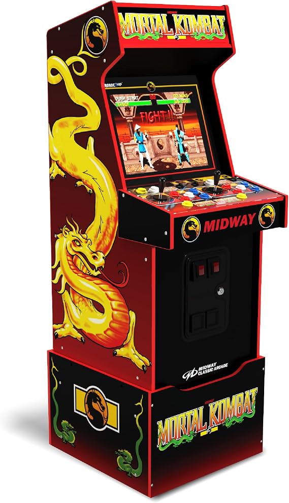 Arcade1Up Mortal Kombat Arcade Machine, Midway Legacy 30th Anniversary Edition for Home - 14 Classic Games