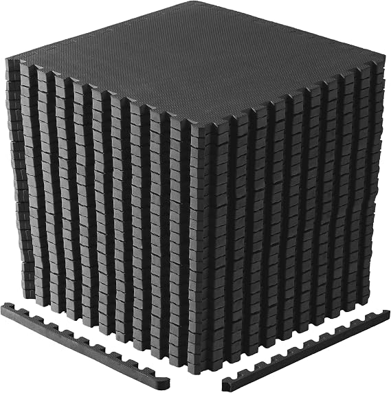 CAP Puzzle Exercise Mats | 1 Thick EVA Interlocking Foam Tiles for Home Gym Flooring | Multiple Options