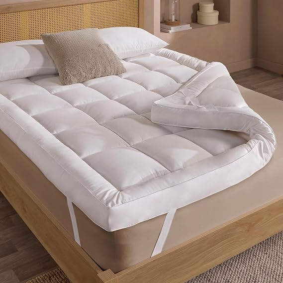 Slumberdown Extra Thick King Size Mattress Topper for Cloud-Like Comfort