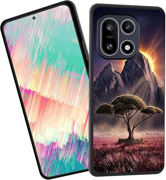 for OnePlus 15 Case,Slim Shockproof TPU Soft Rubber Silicone Cover Phone Case for OnePlus 15,Galaxy Mountain Tree