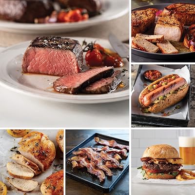 Omaha Steaks Freezer Favorites Collection Butchers Cut Top Sirloins, Air-Chilled Boneless Chicken Breasts, Applewood Smoked Steak-Cut Bacon, Omaha Steaks Burgers, Gourmet Jumbo Franks, and more