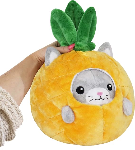Squishable - Undercover Kitty in Pineapple - Undercovers Collection - 7 in - Soft Toy Collectible Stuffed Animal