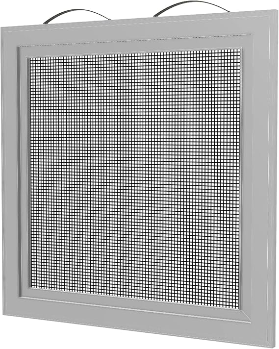 Custom Window Screen Replacement - Fully Assembled, Pre-Framed, Single Hung Half (SH1), White. The SH1 Utilizes Two Leaf Springs to Help Secure The Screen in the Window of Your Home.