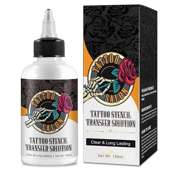 150ml Tattoo Stencil Transfer Gel Solution, Clear & Long-Lasting
