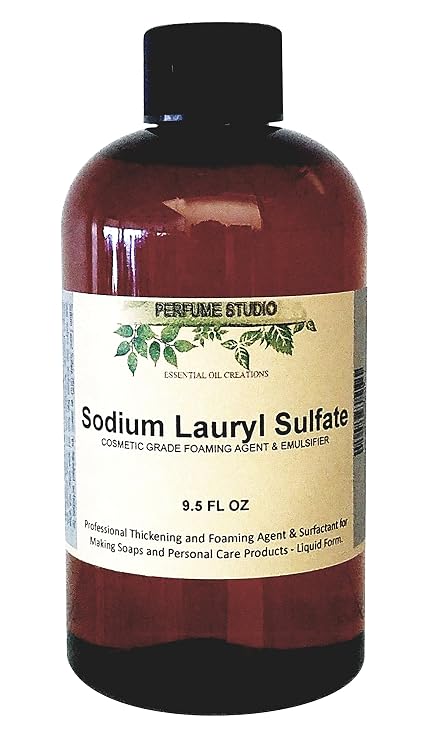 Perfume Studio Soap Making Supplies: Sodium Lauryl Sulfate (Liquid Form SLS); Personal Care Foaming Detergent Product and Professional Surfactant Raw Material 9.5 OZ / 280 ML